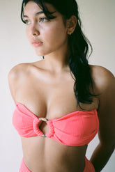 Olga Bandeau Top (Tangerine)